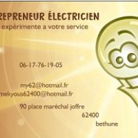 auto-entrepreneur Électricien Électricien, BETHUNE 62